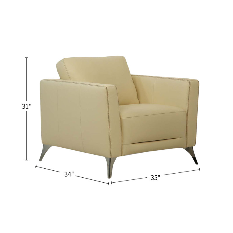 Aaronette Upholstered Armchair, Cream