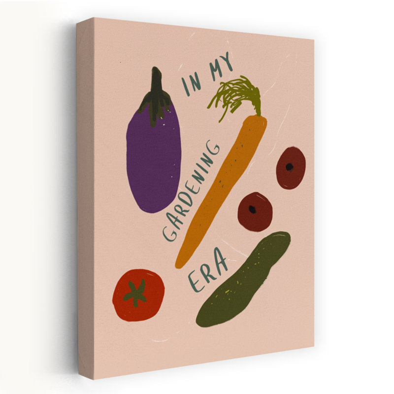 Veggie Vibes by Treechild - Wrapped Canvas Print, 45.72 cm H x 30.48 cm W