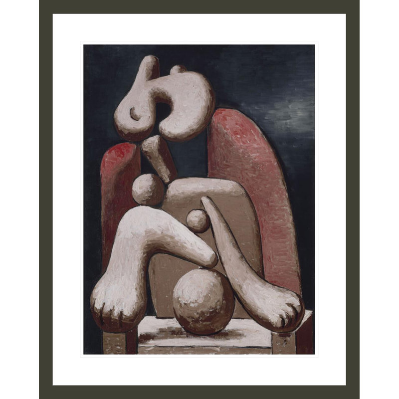 Femme au fauteuil rouge par Pablo Picasso, H 29,25 po x l 23,5 po