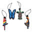 4.8'' Handmade Wood Animals Holiday Shaped Ornament