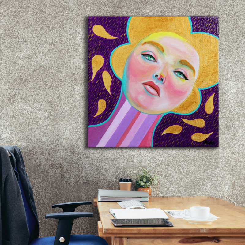  «Suspendu étoiles» par Bebe Keith, art mural sur toile, 37 po x 37 po