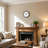 12" Lighted Wall Clock with Night Light Sensor, Silent Non-Ticking Battery Operated Clock with Adjustable Brightness for Bedroom, Living Room and Kitchen