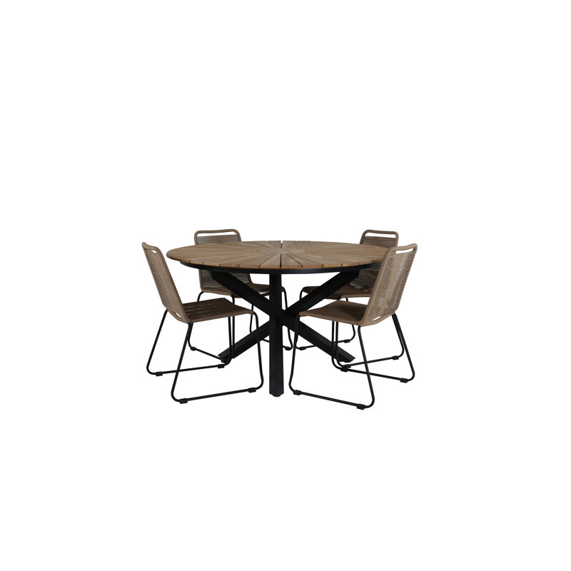 Ebecca 4 - Person Dining Set, Beige