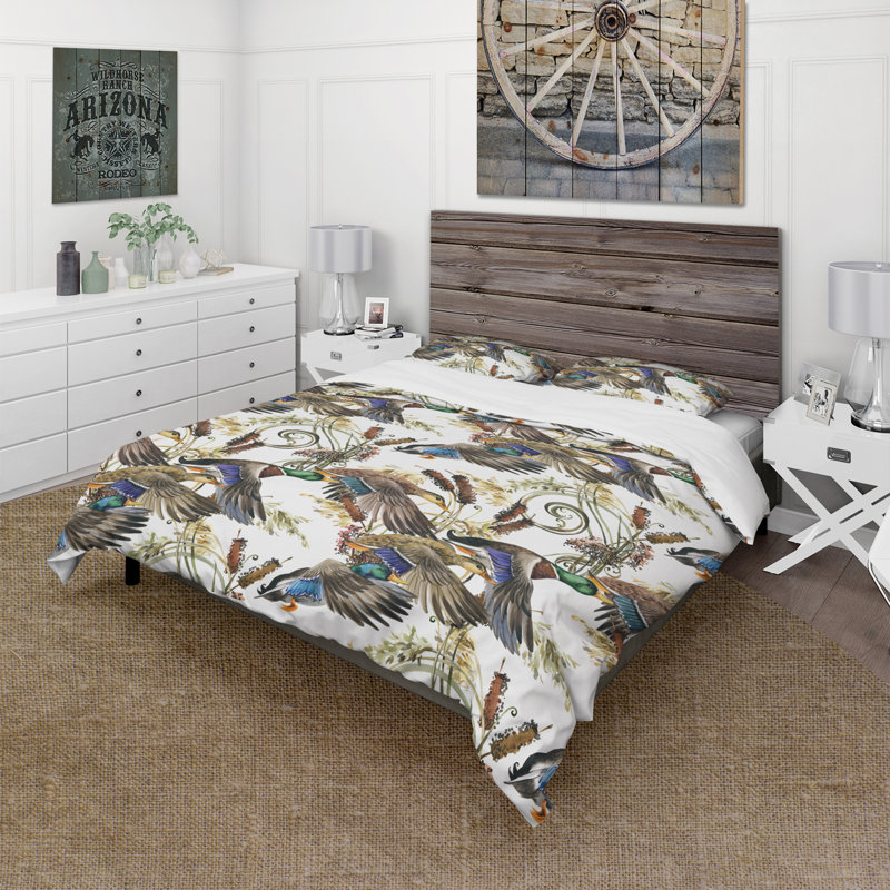 Ensemble de housse de couette moderne en microfibre blanche et moderne, Housse simple + 1 taie décorative