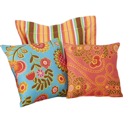 Gypsy 3 Piece Cotton Throw Pillow Set
