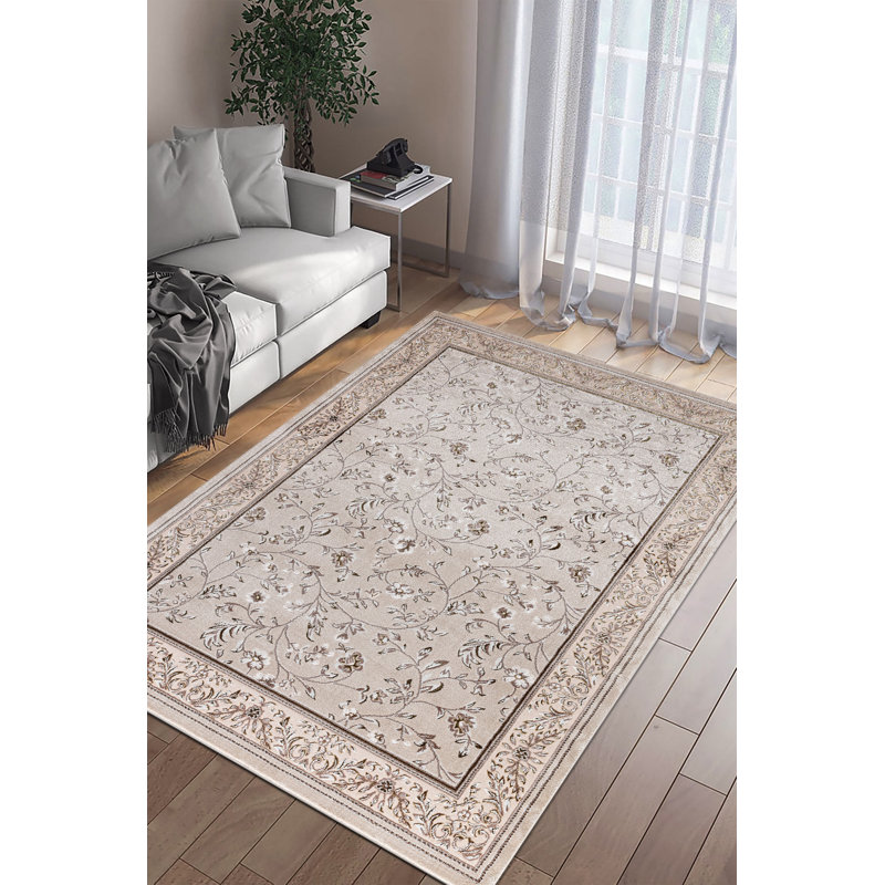 Ashiah Floral Indoor / Outdoor Area Rug, Rectangle 80 x 150 cm