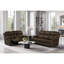 Canapé inclinable brun foncé 6026