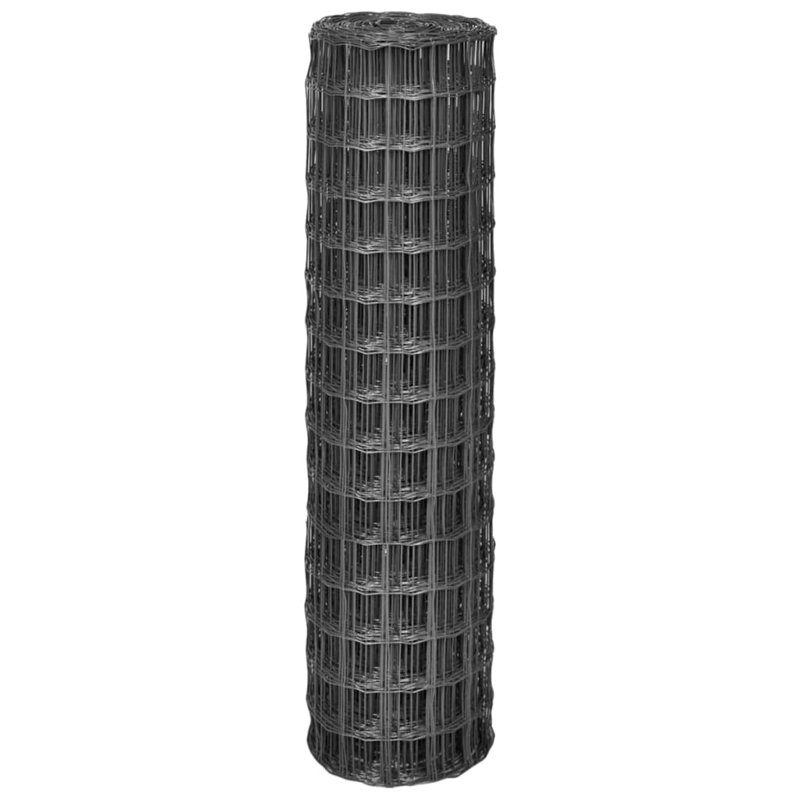 Margr Grey Metal Wire/Mesh Fence, 150cm H x 1000cm W