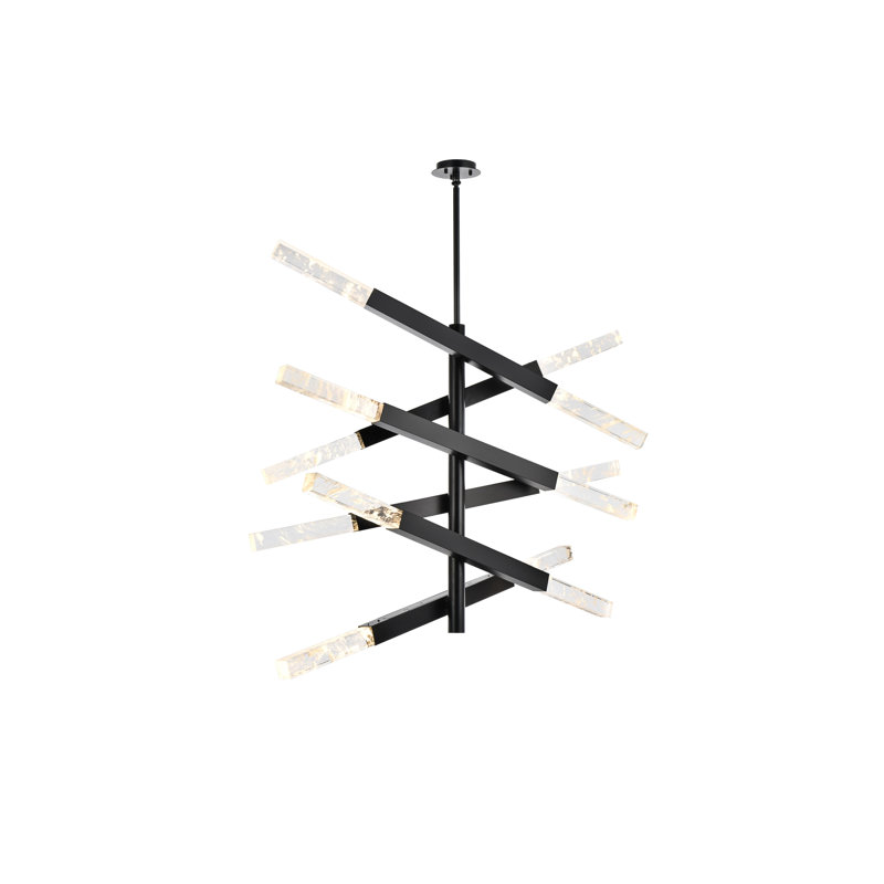 Luminaire suspendu 6 barres Axil en noir