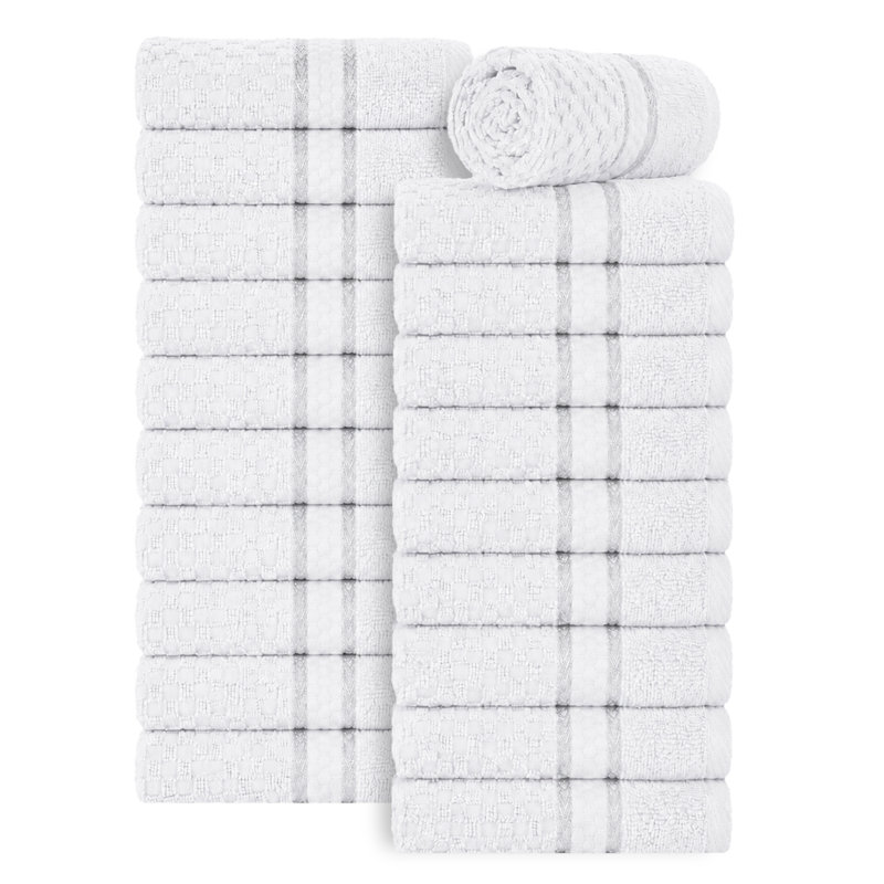 Essuie-mains texturés 100% coton Hode, Mauve raisin, Essuie-mains - paquet de 20