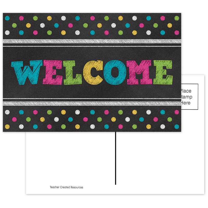 Tableau noir, cartes postales de bienvenue