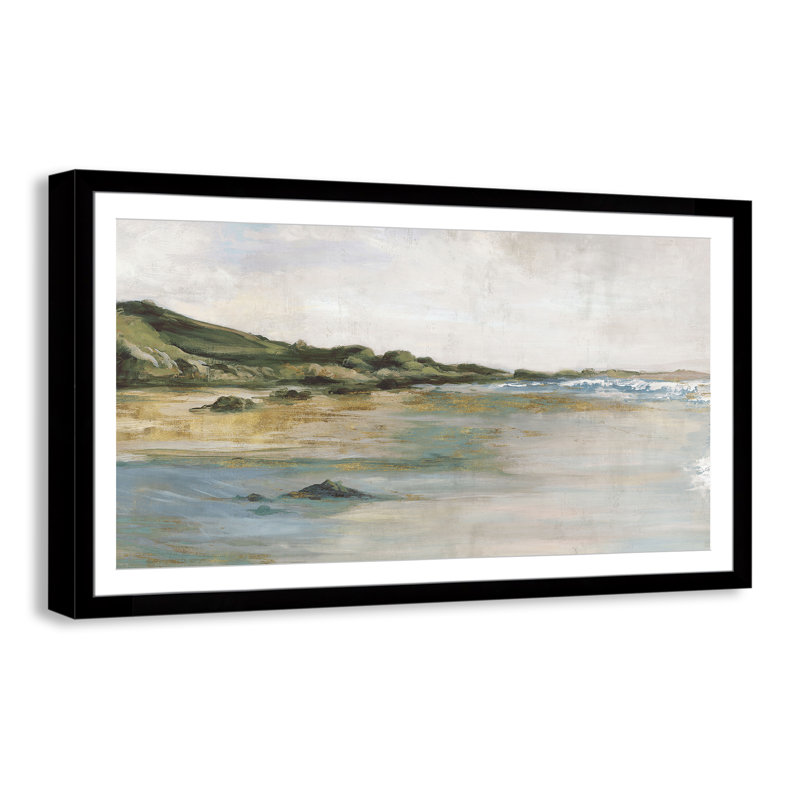 Impression «Tide’s Edge» par Casa Fine Arts, Noir, noir, noir, noir, H 31 po x l 55 po x P 1,25 po
