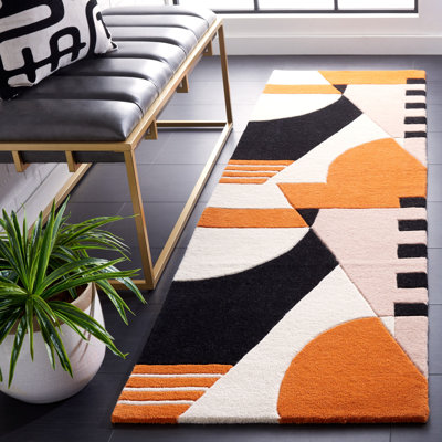 Tapis ivoire / rouille Hiro