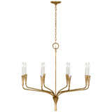 Aiden 40" Single Tier Chandelier  in Gilded Iron