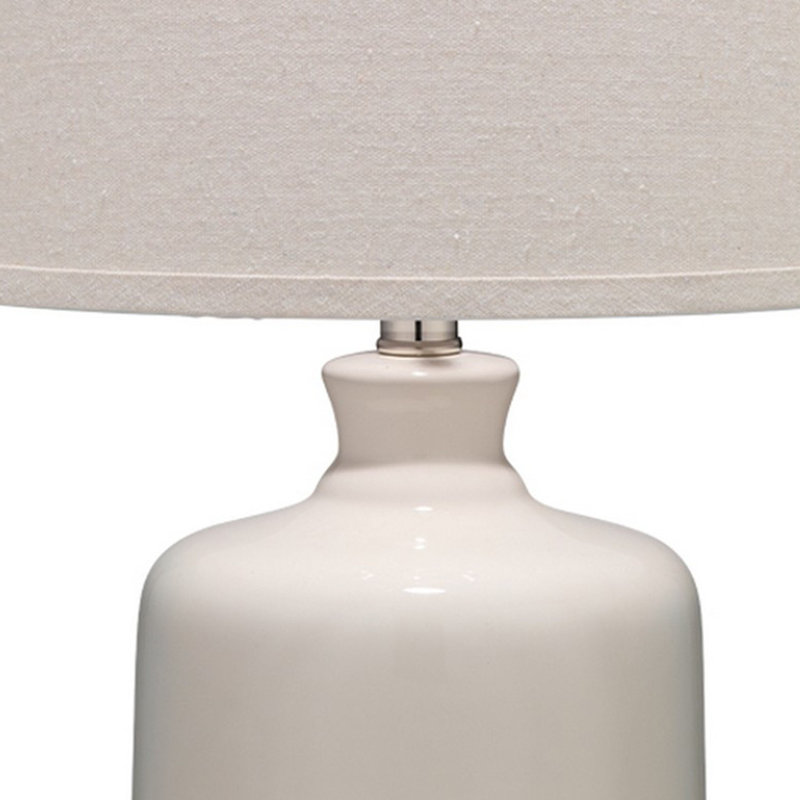 Ceramic Table Lamp, Cream