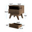Ensemble de salon 3 pièces Everly - Table basse et 2 tables de bout avec tiroir et rangement ouvert