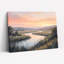 «Gallery Wrap», art mural sur toile pour le salon, la chambre à coucher, le bureau ou le vestibule - décoration murale décorative avec paysage fluvial-129048583-129048584