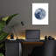  «Blue Moon» par Brandon Wong, art mural en verre acrylique-504827211