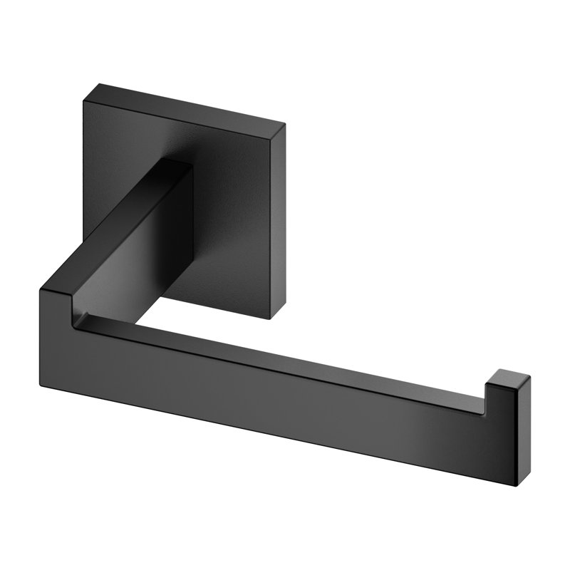 Bathroom Toilet Paper Holder Wall Mount, Matte Black