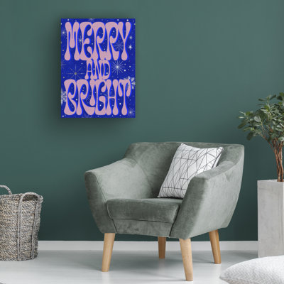 The Holiday Aisle® Grace Popp Sparkly Christmas II Canvas Wall Art WAG37613