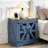 Farmhouse End Table Set of 2 with Charging Station - Nightstand with 2 Outlets & 2 USB Ports - Vintage Industrial Side Table-170966753-196753885
