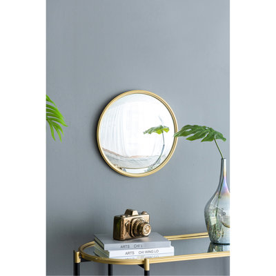 Miroir rond, miroir circulaire avec cadre en fer
