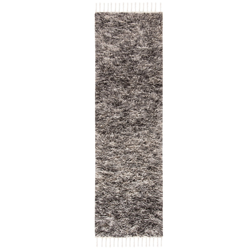 Aitkin Hand Woven Wool Solid Color Rug, Runner 2'3" x 8'