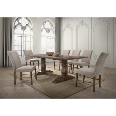 Kovacs 6 - Person Solid Wood Dining Set
