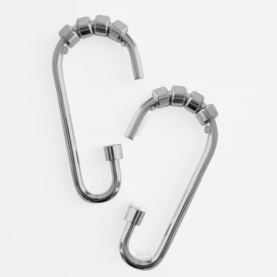Premium Aluminum Rust Resistant Shower Curtain Hook