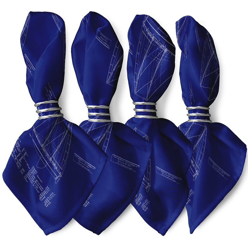 Narding Blue Sail Plan Napkins