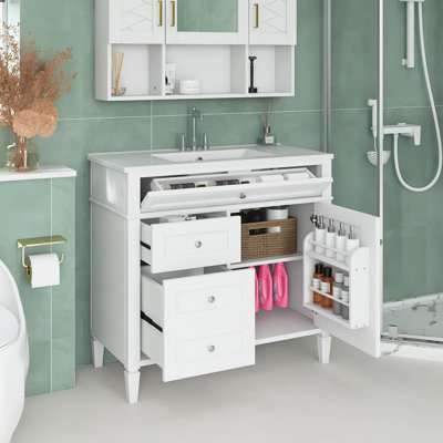 36'' Freestanding Bathroom Vanity With Top Sink