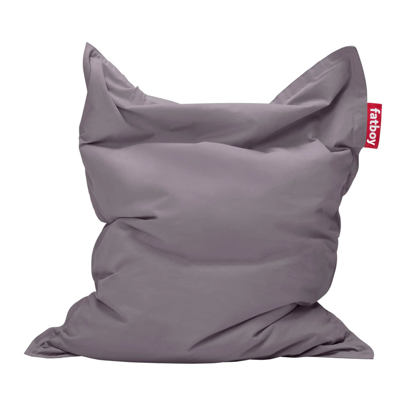 Fauteuil poire lavé à la pierre Original, 100 % coton gris