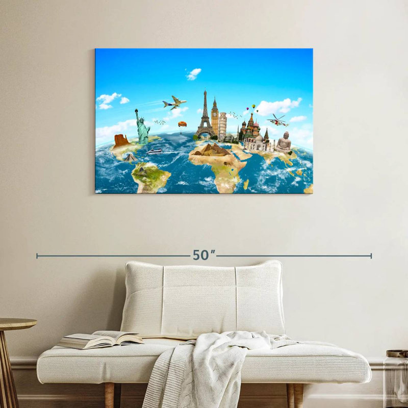 Senne Travel Monuments, 26" H x 39" W
