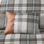 Ensemble de couette à carreaux imprimés en polyester pour lit simple/twin XL
