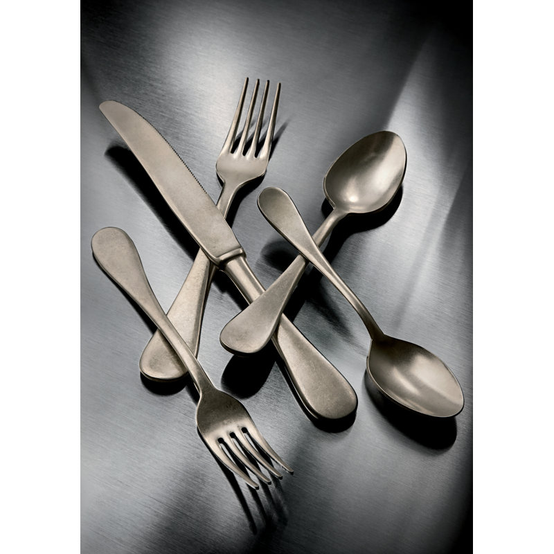 MEPRA Vintage Stainless Steel Flatware Set - Service for 4, Champagne