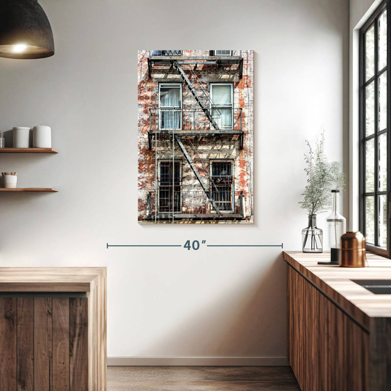 Lilie Fire Escape Stairs, 39" H x 26" W