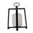 Lantern With White Glass Insert, Fir Wood And Iron Loop, 17 Inch