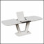 Table de salle à manger extensible en bois aggloméré avec pieds en forme de U, style industriel moderne, parfaite pour une utilisation polyvalente et durable-204317312