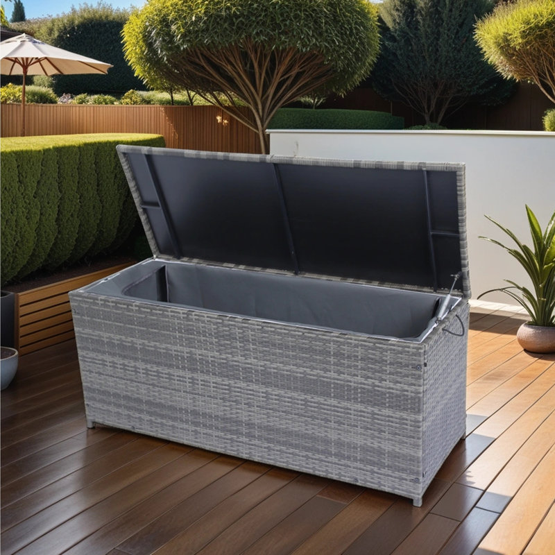 Boîte de rangement extérieure, Gris clair