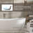 CASAINC 67"x 31.5" Freestanding Solid Surface Soaking Bathtub