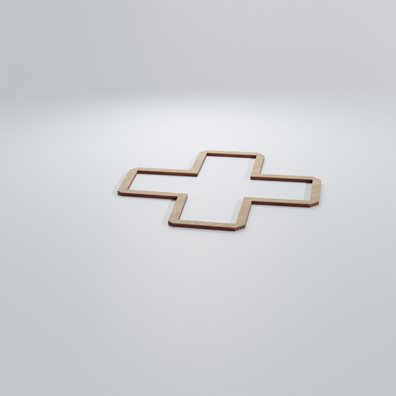 Panneaux muraux décoratifs en bois Fowler, Bouleau, H 11 3/8 po x l 11 3/8 po x P 3/8 po