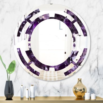 Miroir mural Amethyst Geode Space
