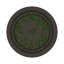Christmas Berries Vegan Leather Round Pebble Placemat-535729862