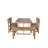 Rectangular 6 - Person 59.8'' L Outdoor Dining Set with 4 Chairs-437925324