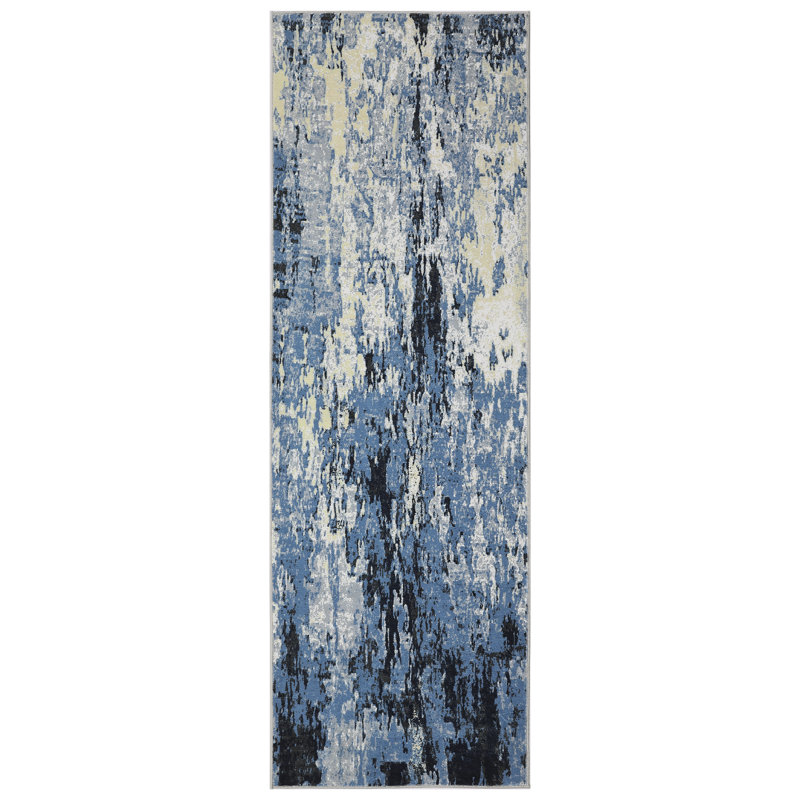 Modern Abstract Machine Washable Rug Stain Resistant Easy Cleaning Indoor Carpet With Non-Slip Backing Low Pile Floor Cover Non Shedding Folding Throw Carpet For Home Decor