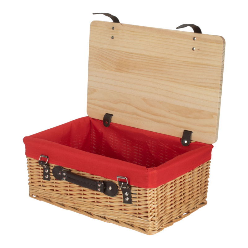 Fleur De Lis Living Wicker Decorative Basket, 15cm H x 36cm W x 25cm D