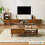 Table basse brune en bois massif brun-289020503-289020504