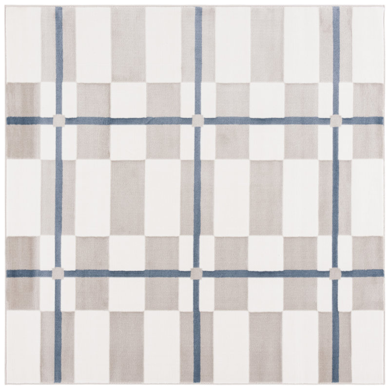 Gautreaux Performance Geometric Rug, Square 6'7"