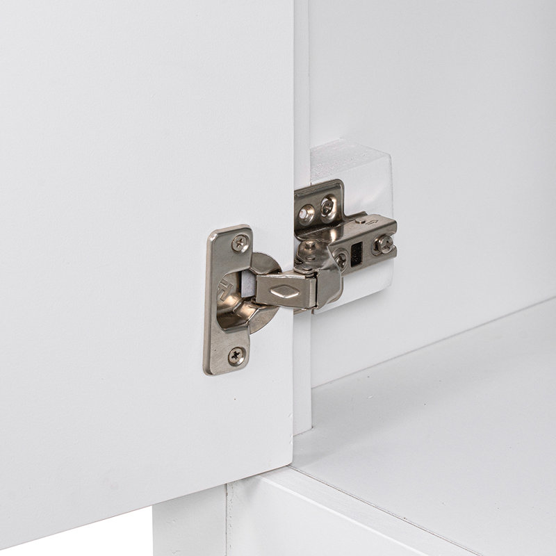 Armoire de salle de bain avec tiroirs, Blanc