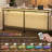 Console Table Entryway Table Behind Couch Table Height Adjustable (27.6"-35.4") with LED Light Strip and Charging Station-2094753885